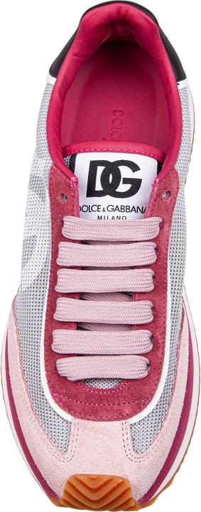 Immagine prodotto Dolce & Gabbana dragon sneakers in mixed materials in grey and fuchsia (42)