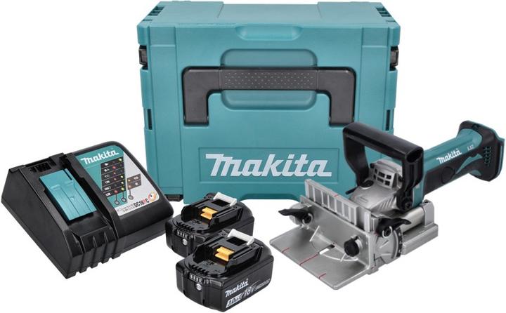 Produktbild Makita DPJ 180 RFJ Akku NutfrÃ¤se 18 V 100 mm + 2x Akku 3,0 Ah + LadegerÃ¤t + Makpac