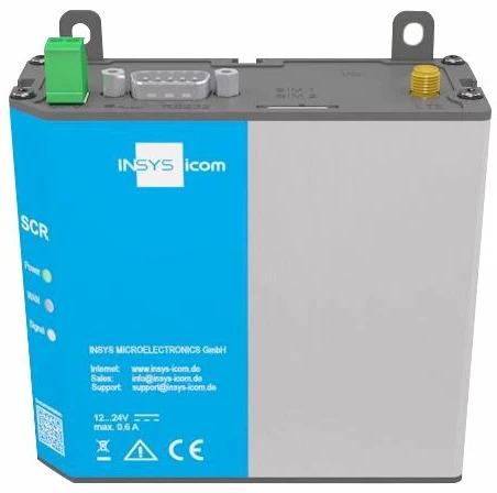 Produktbild Insys icom SCR-L200, LTE-Mobilfunk-Router, VPN 2xEthernet 10/100BT 1xRS232
