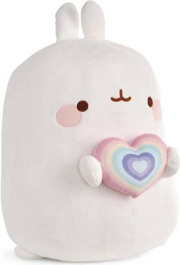 Produktbild NICI Kuscheltier Molang mit Regenbogenherz (80 cm)