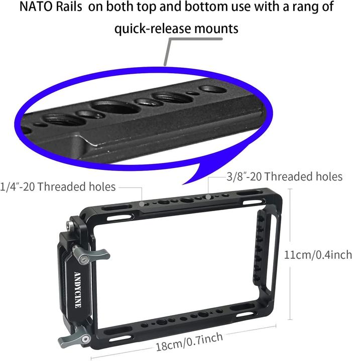 Produktbild Andycine Monitorkäfig mit Sonnenblende