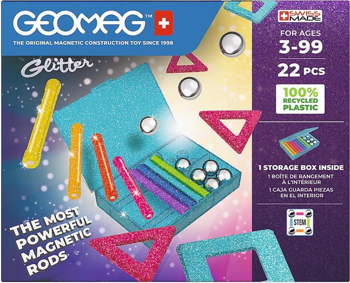 Actual product image Geomag GLITTER RECYCLED 22 parts