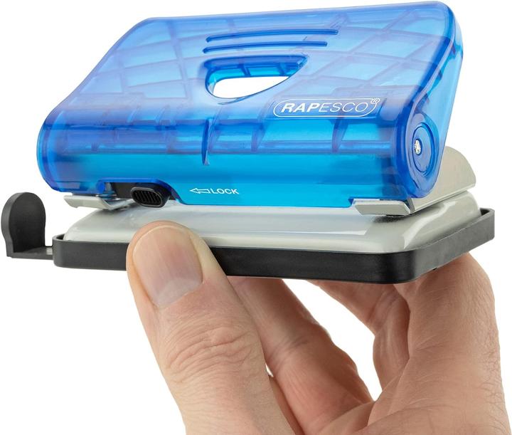 Immagine prodotto Rapesco Set mini di perforatori e cucitrici 10 pagine, blu