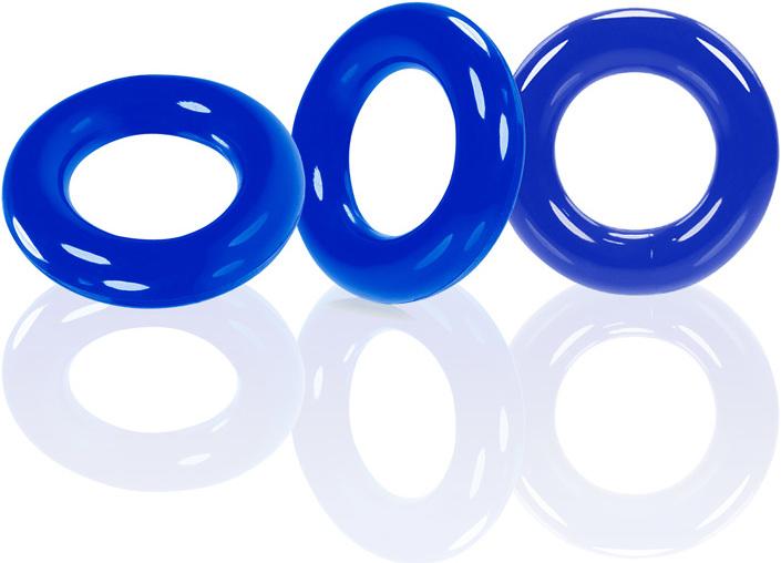 Oxballs Willy Rings 3-pack Cockrings Police Blue (3.20 cm)