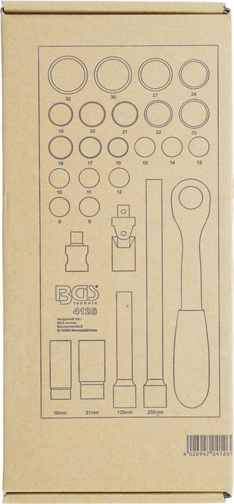 Immagine prodotto BGS Modulo per carrelli portautensili 1/3: serie di bussole 27 pz.
