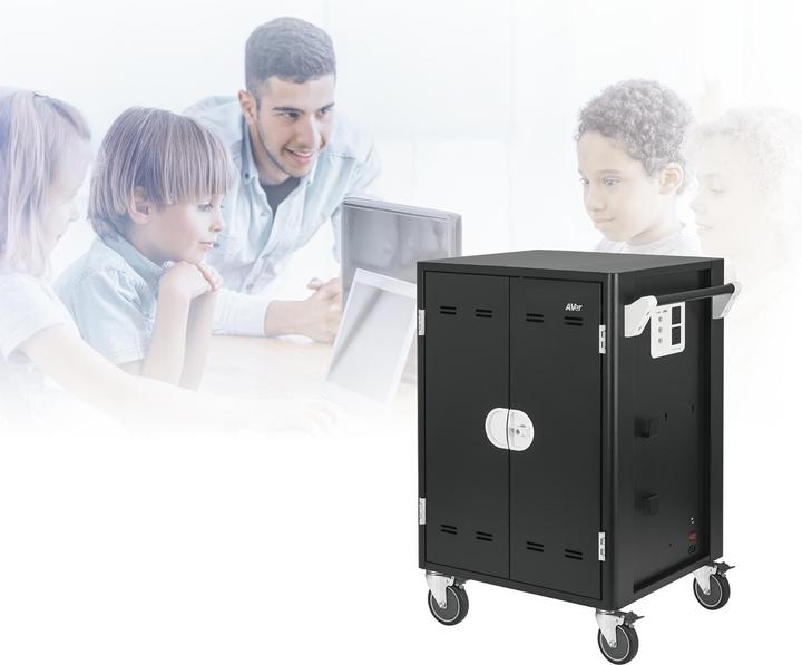 Produktbild AVerMedia AVerCharge C36i+ - Wagen (nur Laden) für 36 Tablets / Notebooks - verriegelbar -