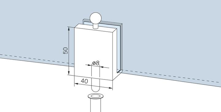 Actual product image Dormakaba Overtravel locking latch