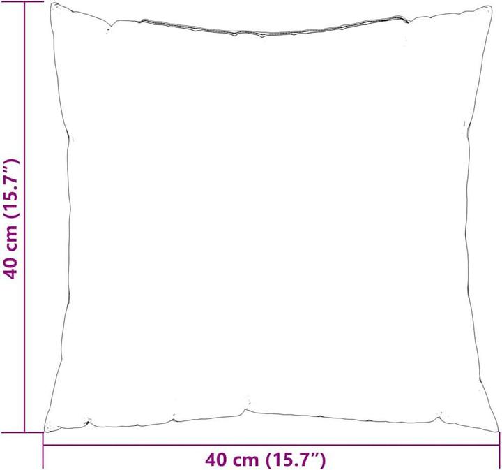 Immagine prodotto VidaXL Cuscini per divano 4 pezzi. Tessuto rosso vino 40X40 Cm (40 x 40 cm)