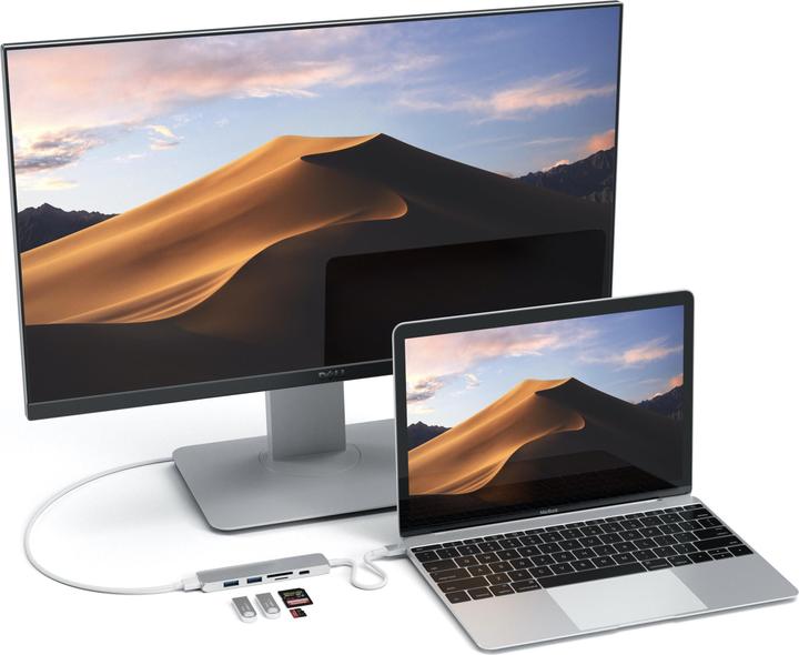 Image du produit Satechi USB-C Slim Multiport V2 (USB-C, 6 Ports)