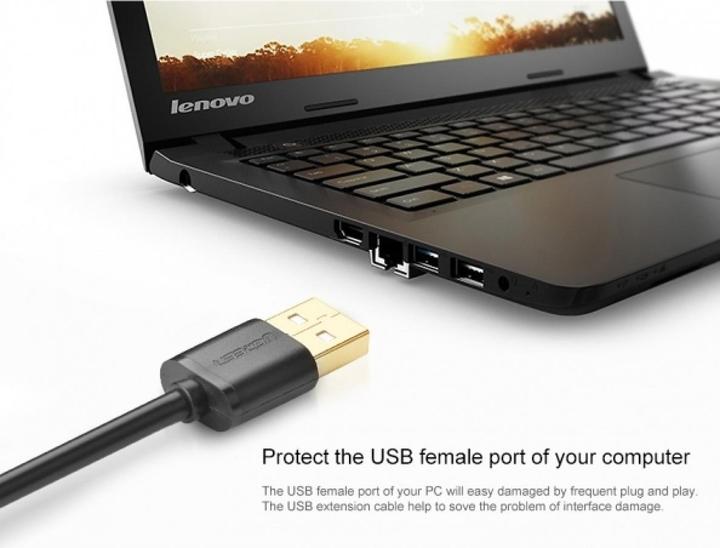 Produktbild Ugreen USB A – USB A (3 m, USB 2.0)