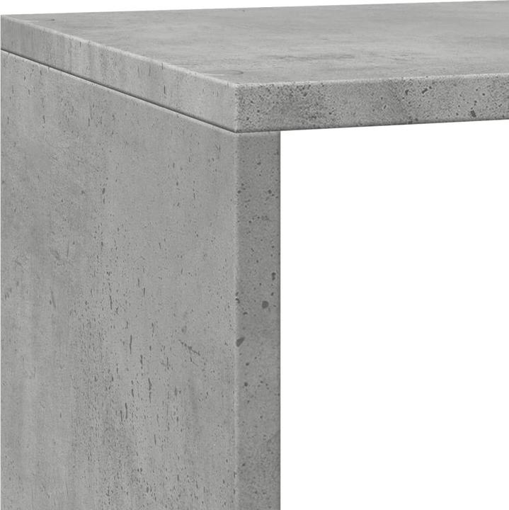 Produktbild VidaXL Raumteiler Bücherregal Standregal Treppenregal Regal 3 Stufen Betongrau (137.5 x 29 x 103.5 cm)