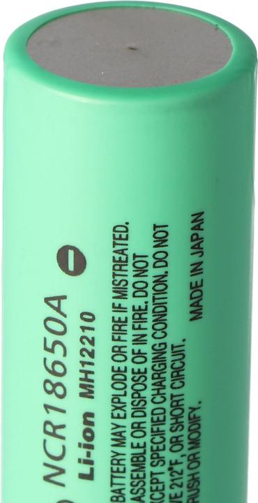 Actual product image Panasonic Akku NCR18650A ungeschützt (3100 mAh)