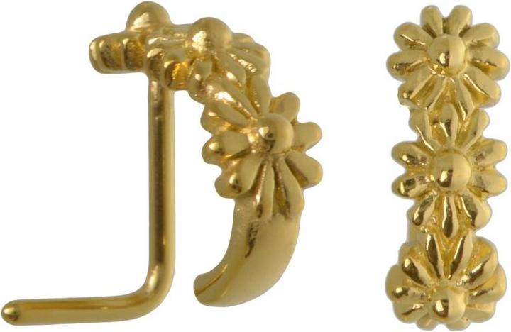 Bijouteria Nasenpiercing (Chirurgenstahl 316L, PVD Beschichtung (goldfarbig))