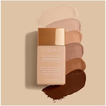 Actual product image Sigma Beauty Skin Perfector Hydrating Tint 4 Medium Beige by Sigma for Women 1.12 Oz (4 Medium beige)
