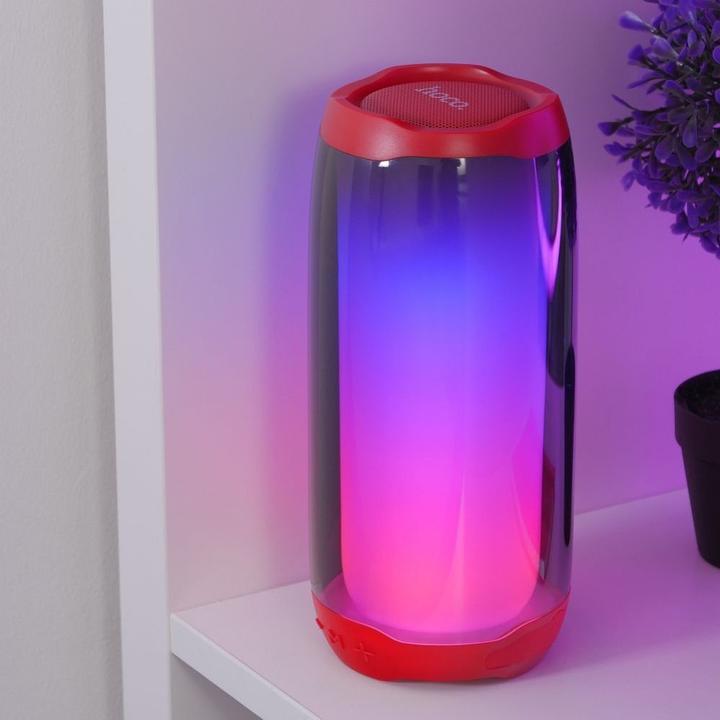 Image du produit Hoco - Wireless Speaker Pulsating (HC8) - with LED Light, Bluetooth 5.0, 10W - Red (4 h)