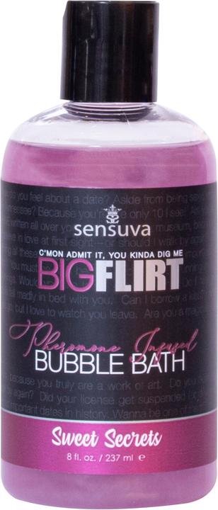 Sensuva Big Flirt Pheromone Bubble Bath Sweet Secrets 237 ml (237 ml, Bath pearls)