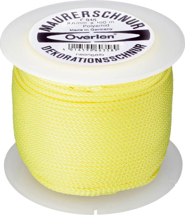 Produktbild NoName Maurerschnur Polyamid 2,0mm 100m neon-gelb (100 m)