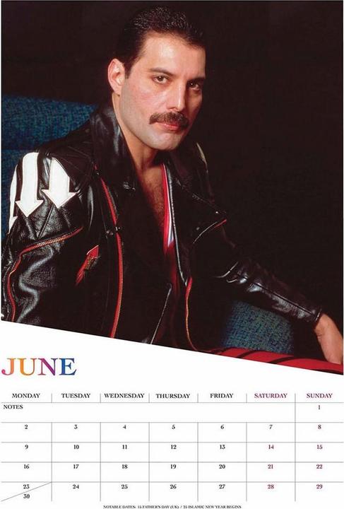 Image du produit Freddie Mercury - Calendrier mural (A3, Allemand)