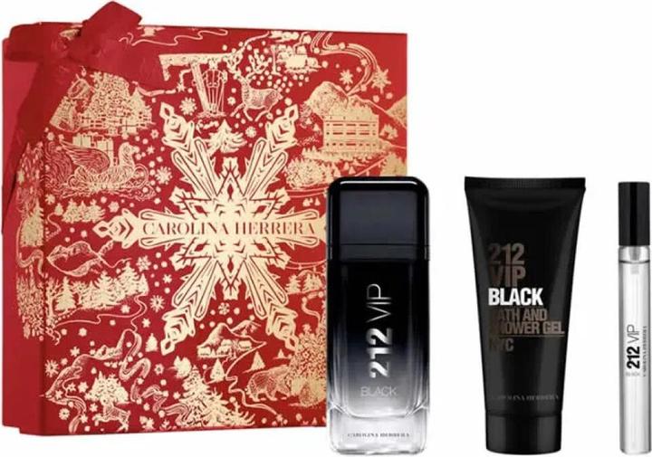 Carolina Herrera C.H. 212 VIP BLACK MEN EDP SPRAY 100 ML NAV24 SETS (Eau de Parfum, 100 ml)