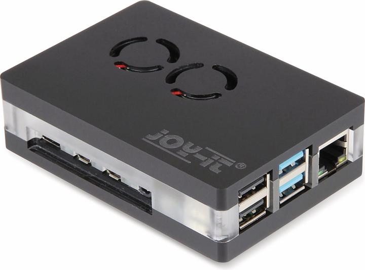 Image du produit Joy-it Étui en acrylique avec ventilateur pour Raspberry Pi 4