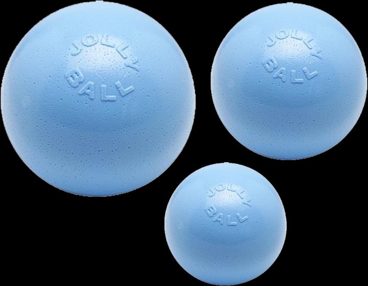 Actual product image Jolly Pets Ball Bounce-n Play 11cm Baby Blue (Blue Berry Smell) - (JOLL067F) (Ball toy dog)