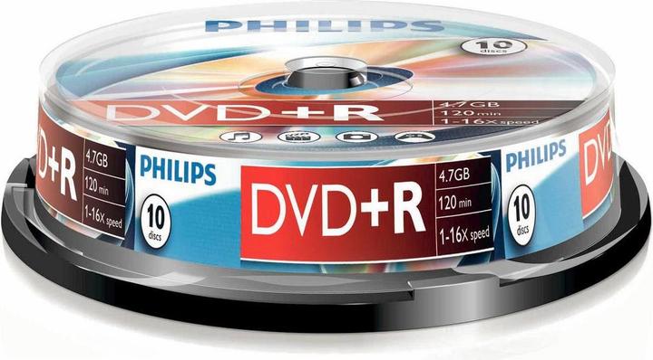 Actual product image Philips 1x10 DVD+R 4.7GB 16x SP (10 x)