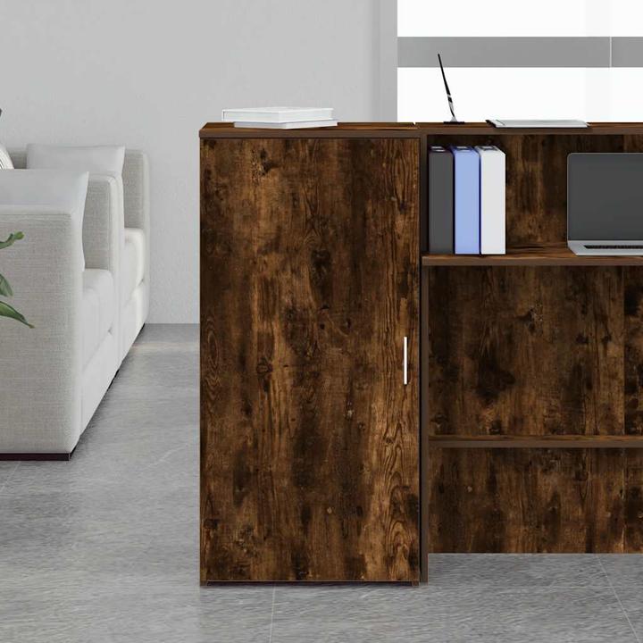Image du produit VidaXL Armoire de stockage chêne fumé 50x45x103,5 cm Armoire en bois composite
