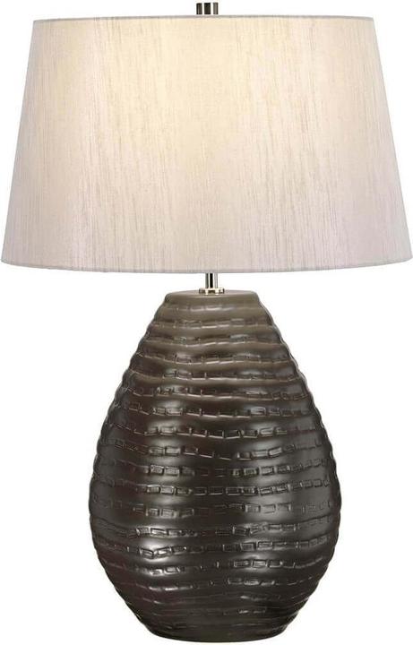Immagine prodotto Elstead Lighting Lampada da tavolo Brunswick E27 argento, Made in UK (E27)