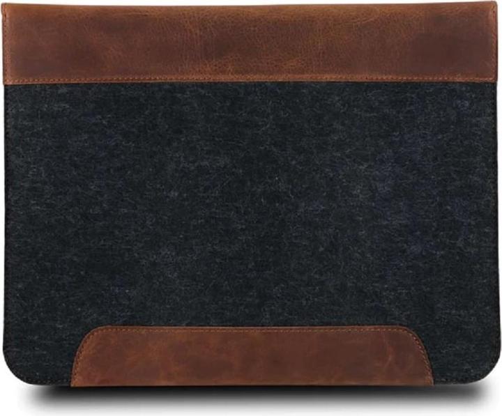 Produktbild Only-Bags.Store Leder- und Fleece-Tasche für Laptop, Laptop-Hülle 14 (14")