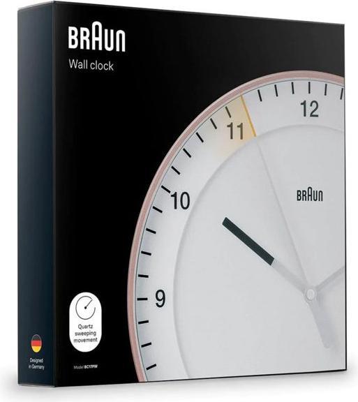 Produktbild Braun BC 17 PW DCF Funkwanduhr pink/weiss