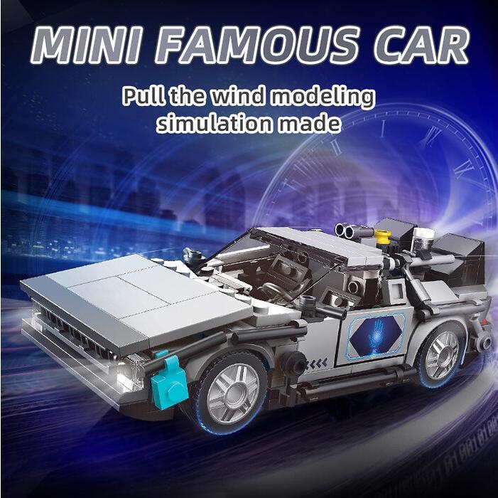 Produktbild Mould King Delorean DMC-12 Zeitreise-Auto mit Displaybox