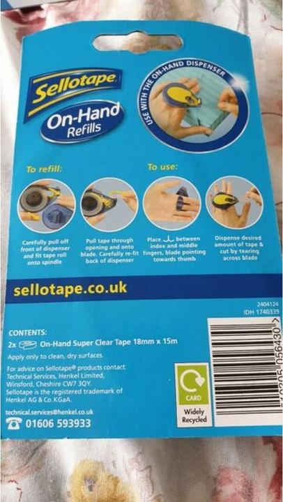 Actual product image Sellotape Refill 2Pack (18 mm)