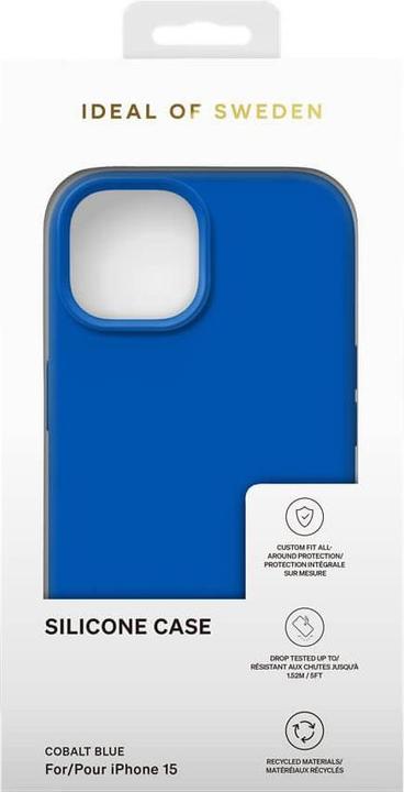 Image du produit iDeal Of Sweden Designer Silicone-Cover Bleu Cobalt (Apple iPhone 15)