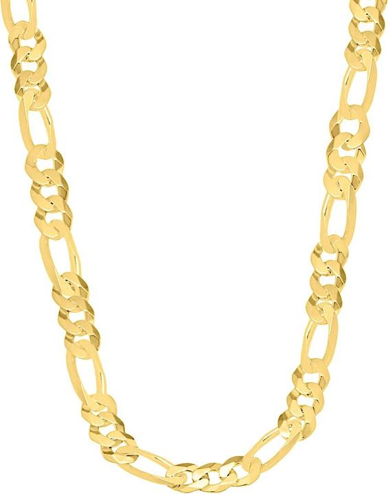 Candy Figaro-Halskette Aigle 6.5 mm, 925 Sterling Silber, vergoldet (18k vergoldet, 925 Sterling Silber, 50 cm)