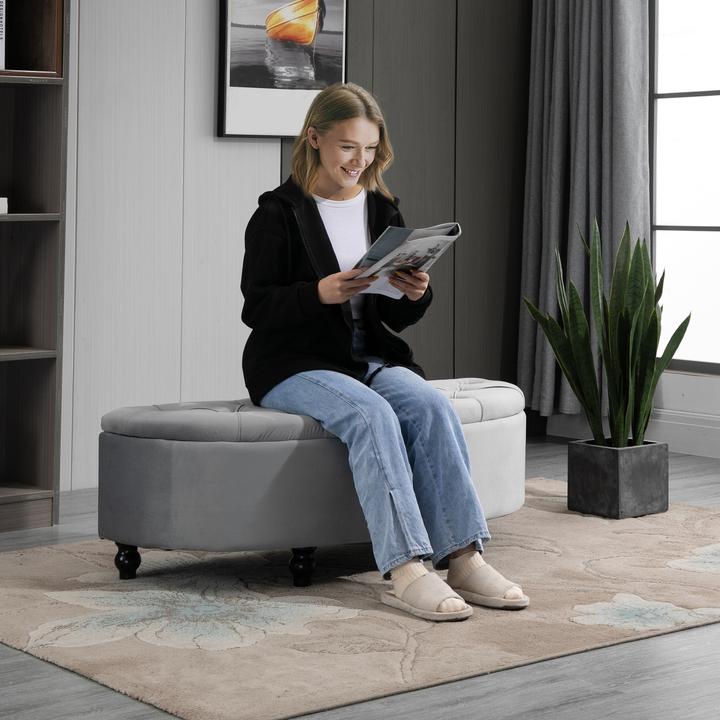 Actual product image Homcom Bench with storage space (120 cm)