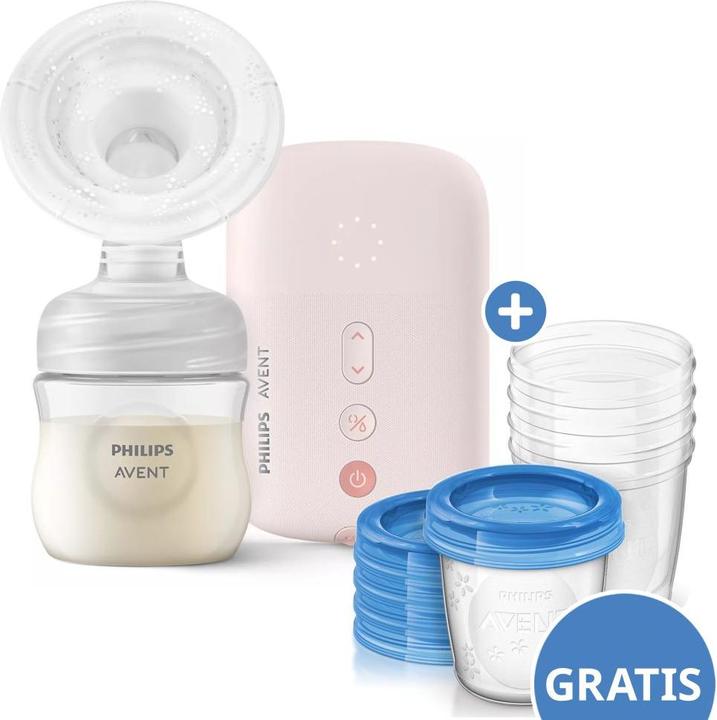 Philips Avent Milchpumpen Elektrische Milchpumpe SCF395/31 + Gratis