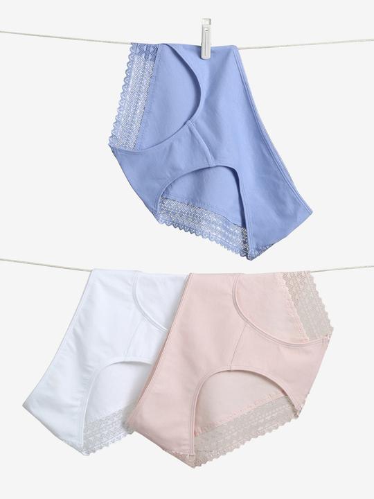 Immagine prodotto Vertbaudet Bio-Kollektion: 3er-Pack Umstands-Slips mit Spitze (42, confezione da 3)