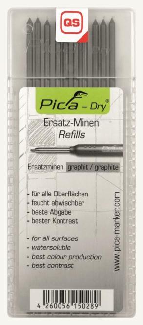 Produktbild Magni Minenset 12 tlg. 12 St. Graphit Härte 2B abwischbar im Minenmagazin (Ersatzmine)