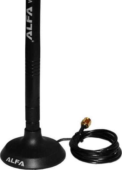 Produktbild Alfa Network ARS-N19M BP - ARS-N19MBP - 2.4 GHz 9 dBi Antenne + Magnetfuss