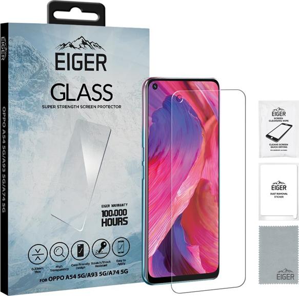 Actual product image Eiger Mountain Glass Clear (1 Piece, Oppo A54)