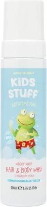 Image du produit Kameja Cosmetics Kids Stuff Blue Wacky Whip Nettoyant moussant pour le corps et les cheveux avec un parfum de fraise (200 ml)
