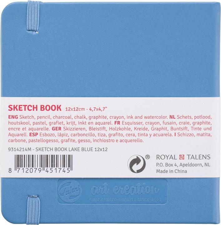 Actual product image Talens Coloring book 12 x 12 cm sea blue (12 x 12 cm, Hardcover)