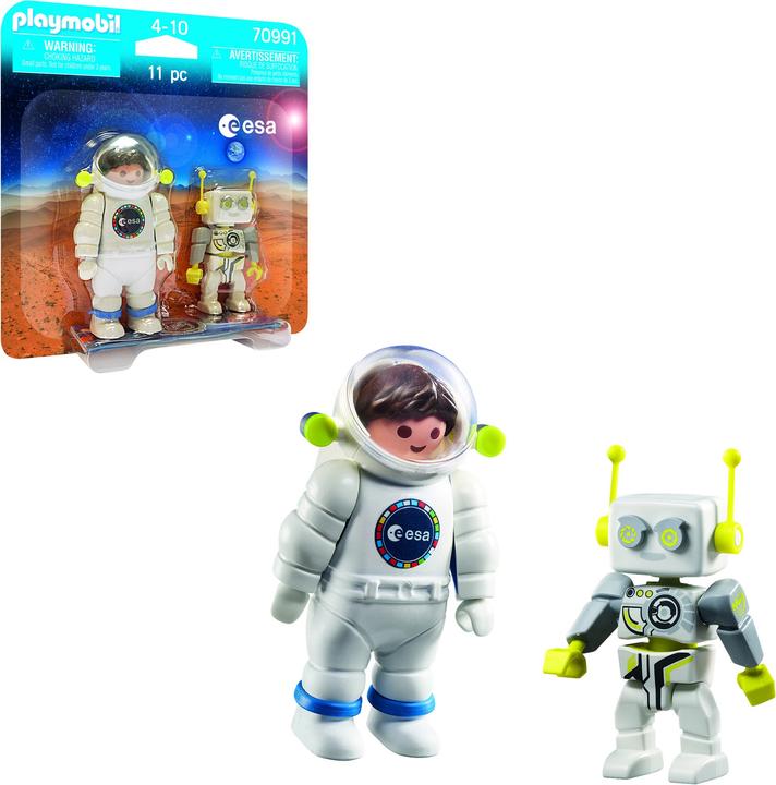 Produktbild Playmobil DuoPack ESA Astronaut und ROBert (70991, Playmobil Space)