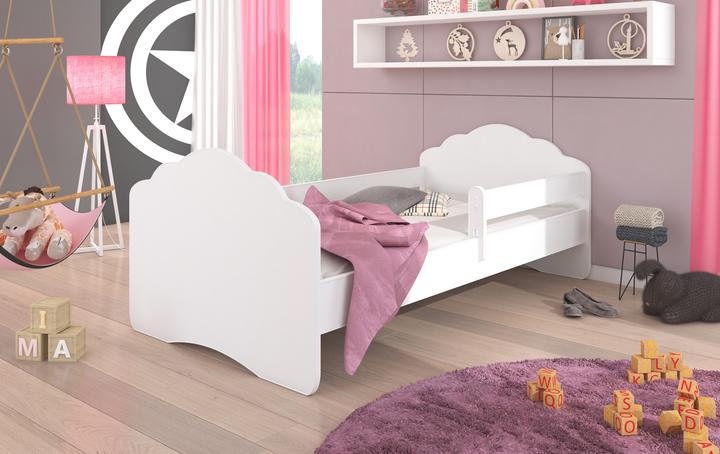 Produktbild ADRK Furniture Bett mit Matratze und Geländer CASIMO 140x70 (140 x 70 cm)