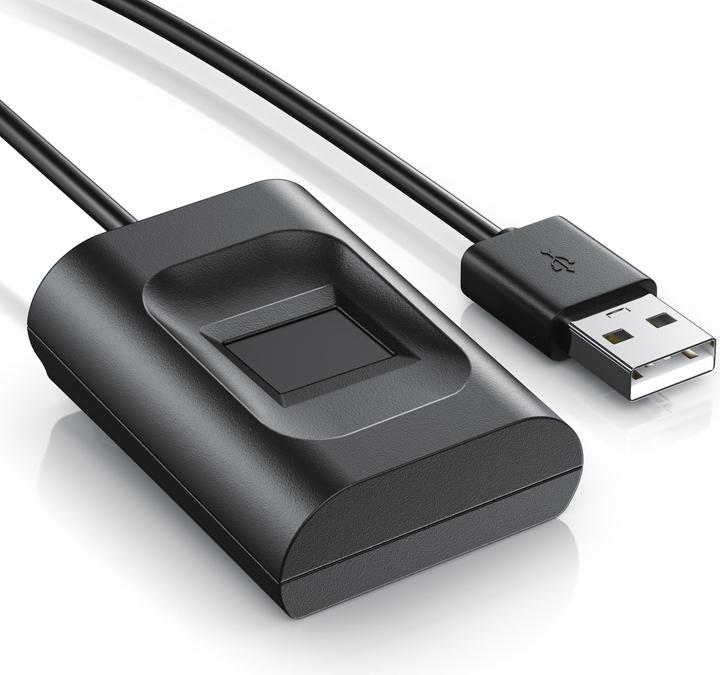 Produktbild CSL Fingerabdrucksensor, USB Fingerabdruckleser, 10 IDs, Rundumerkennung, plug & play, für Win 8/10/11