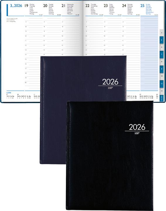 Actual product image Simplex Agenda commercial TM Manager timer 52 Z (A4, German, English, Italian, French, Czech, Dutch, Polish, Russian)