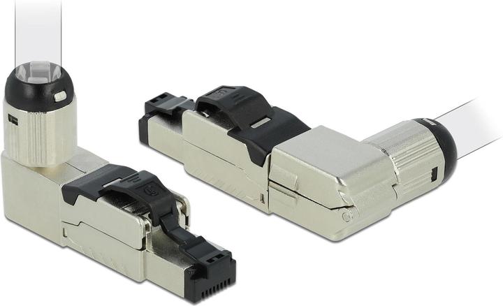 Delock Stecker RJ45 Cat.8.1 Feldkonfektion, 1 Stück, Metall (Netzwerkkabel Stecker)