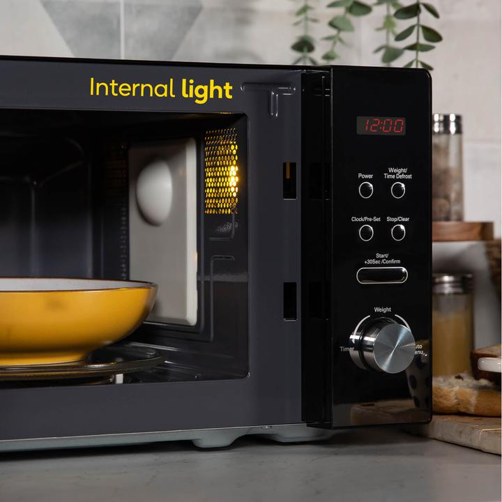Produktbild Russell Hobbs RHM2076B – 20-Liter-Digitale Mikrowelle, 800 W, Schwarz (CH-Stecker, 20 l)