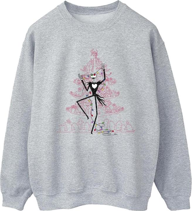 Disney The Nightmare Before Christmas Tree Pink Sweatshirt (M)