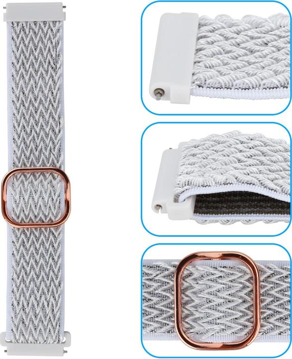 Actual product image Cadorabo Wristband for Samsung Galaxy Gear (22 mm, Nylon)